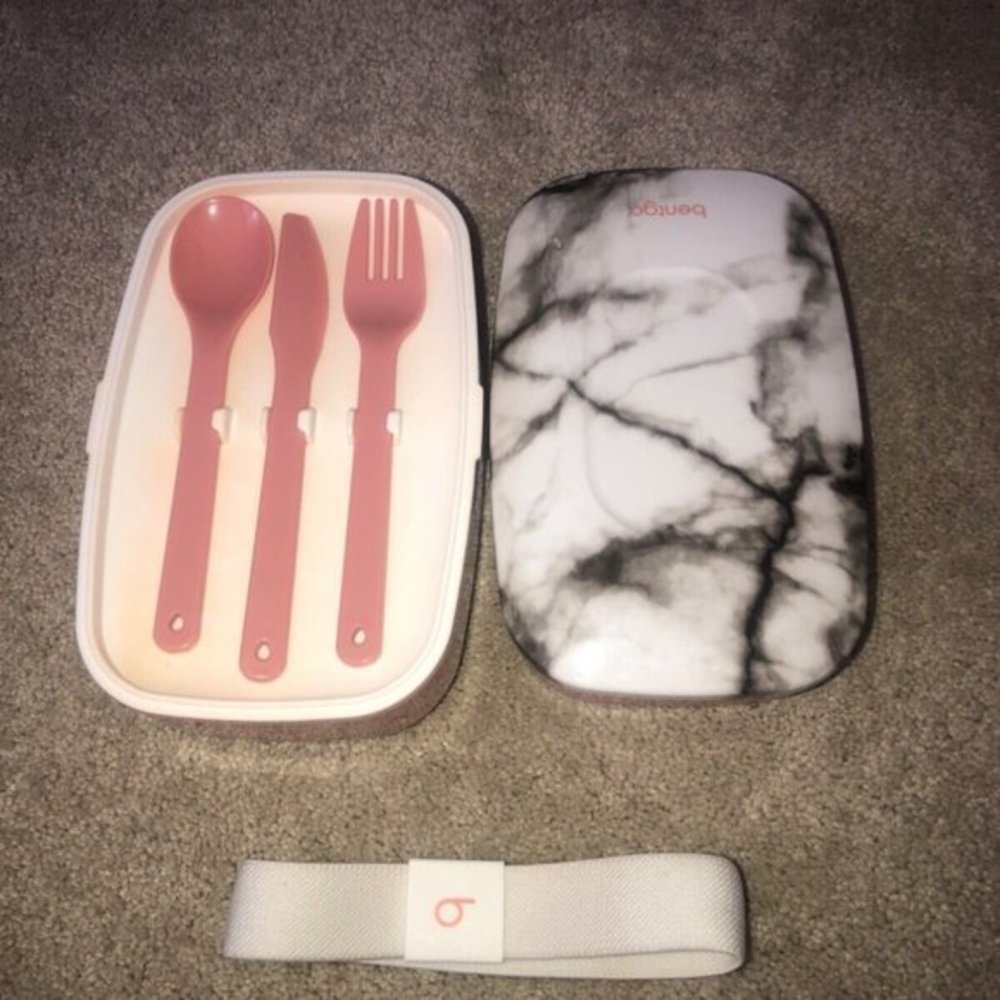 Bento Box Bentgo Lunchbox Blush Marble Print‎